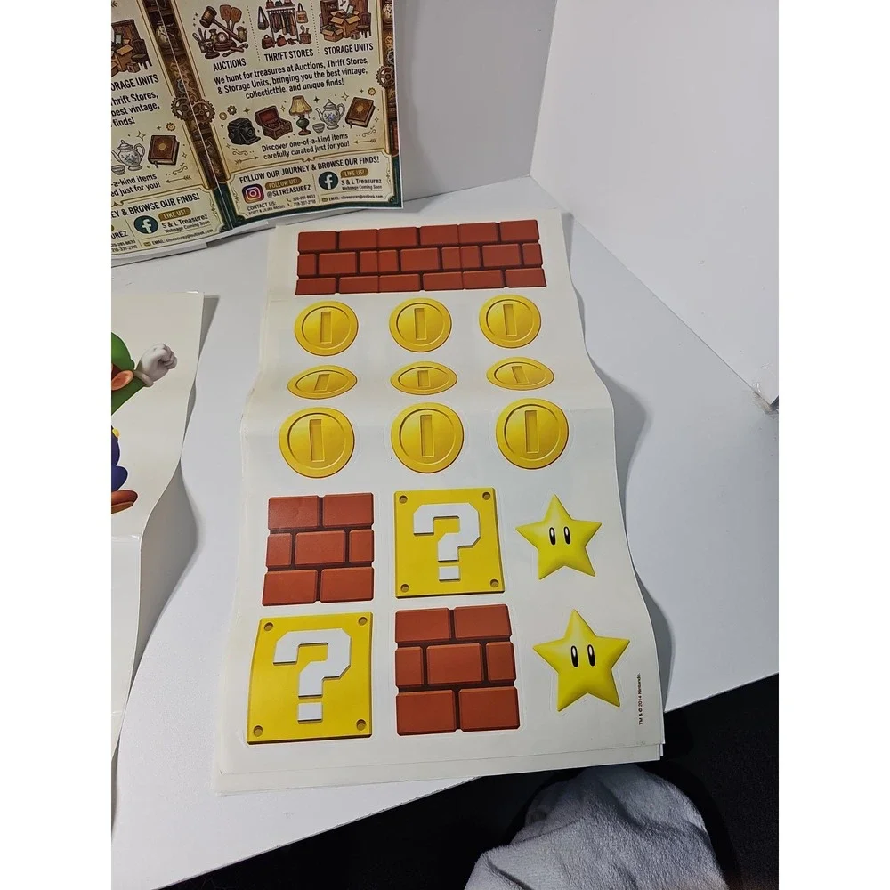 Super Mario Luigi Bros Decals Stickers Wall Decorations Nintendo 2014 Lot Of 4